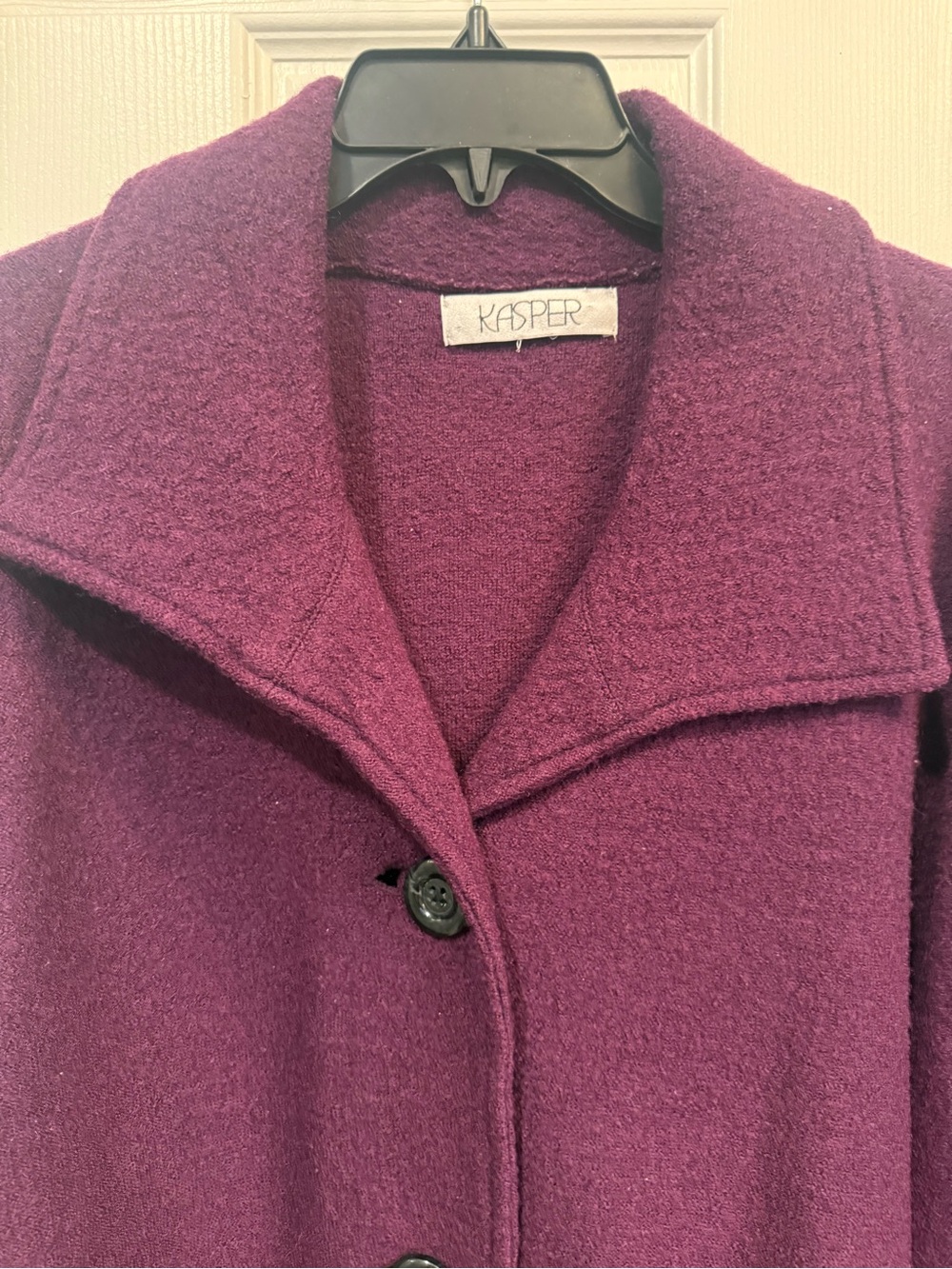 Kasper Women's Plum Wool-Blend Blazer